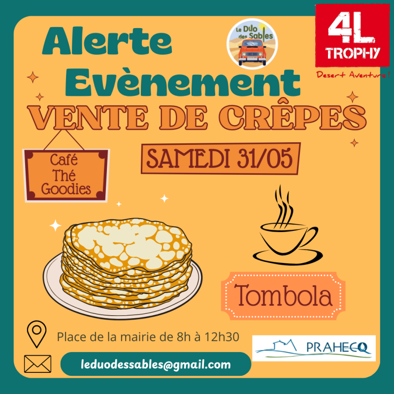 4L TROPHY - VENTE DE CREPES