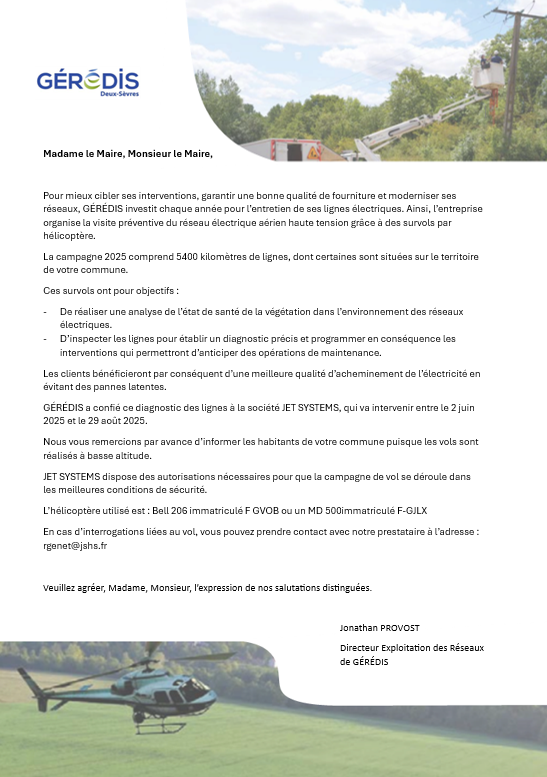 VISITE DE LIGNES EN HELICOPTERE