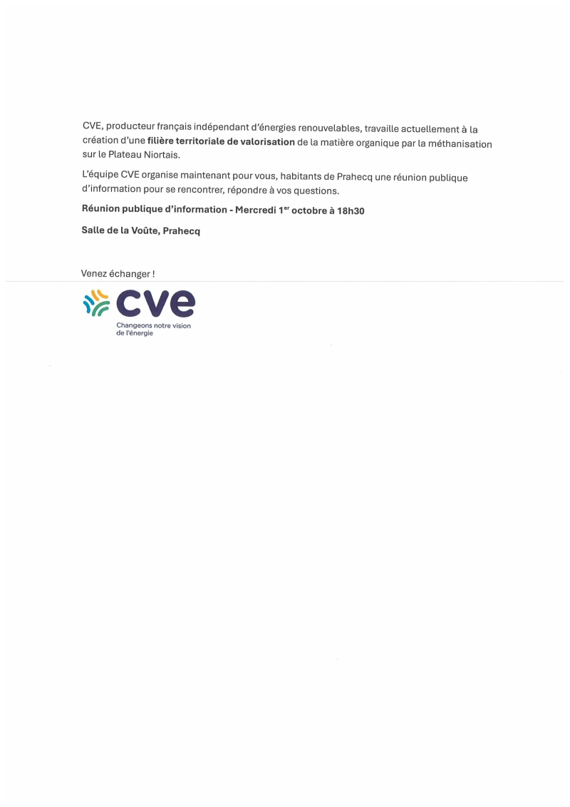 REUNION PUBLIQUE- CVE- 1er OCTOBRE