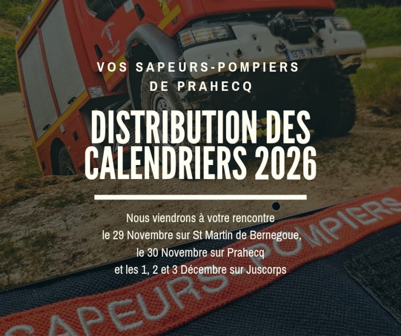 CALENDRIER DES POMPIERS