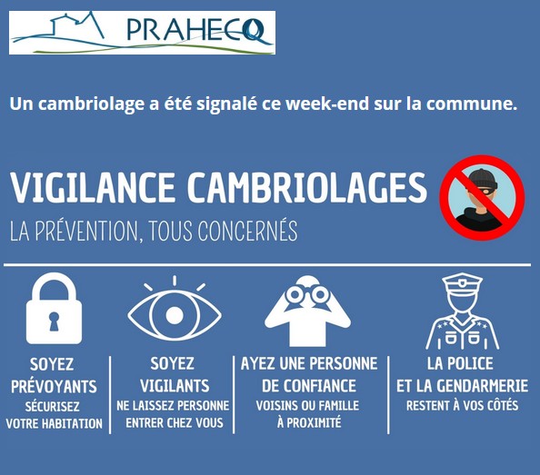 VIGILANCE CAMBRIOLAGES