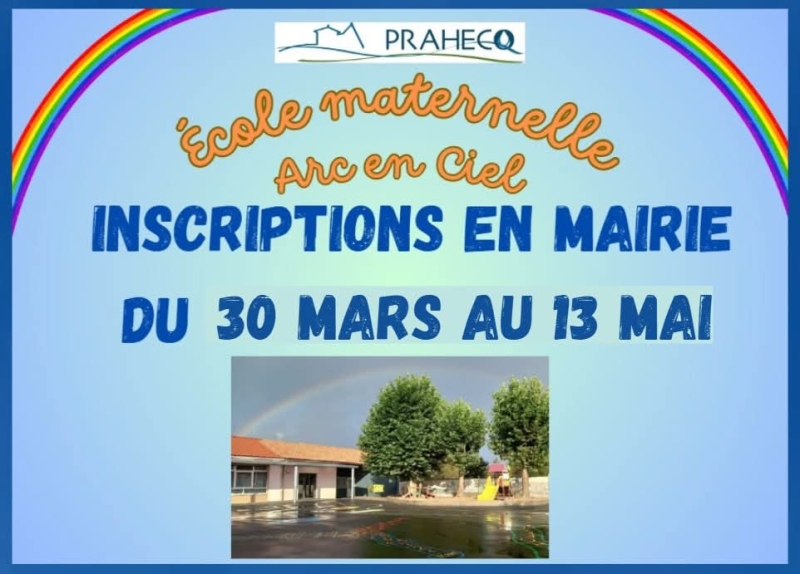 INSCRIPTIONS SCOLAIRES-2026-2027 - 30 MARS AU 13 MAI