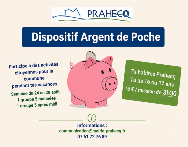 ARGENT DE POCHE ETE 2026