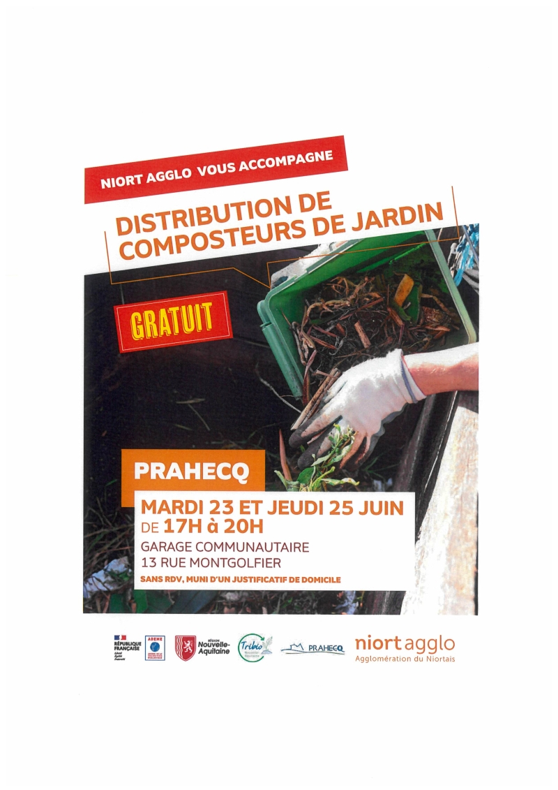 DISTRIBUTION DE COMPOSTEURS DE JARDIN JUIN 2026