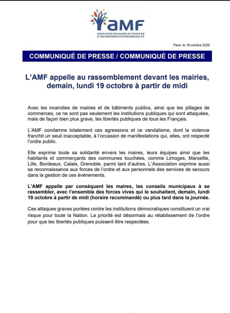 APPEL A LA MOBILISATION