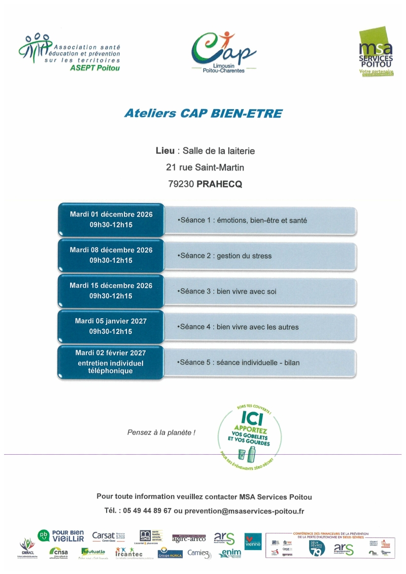 CAP BIEN-ETRE, gestion du stress